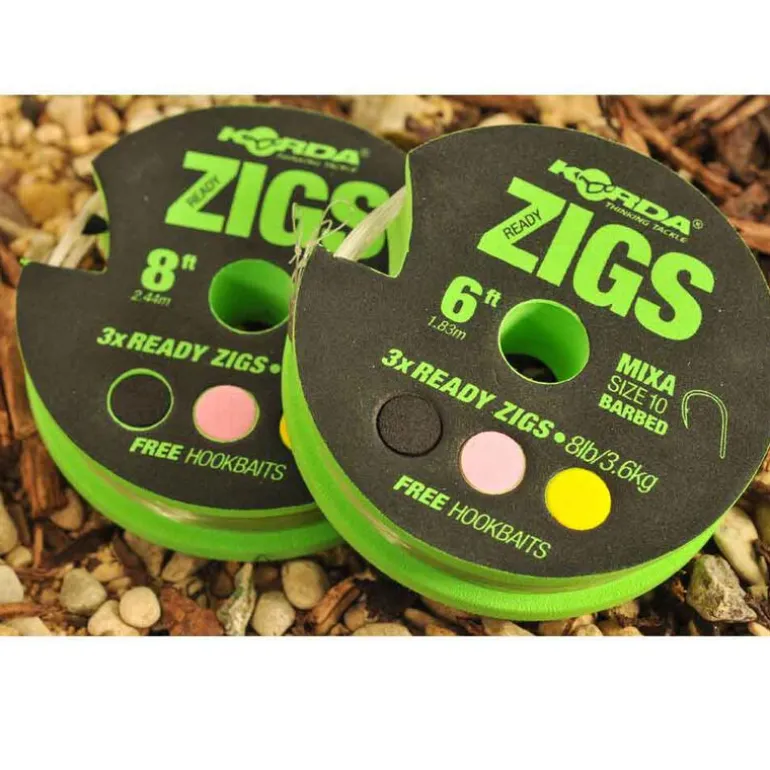 Montage zig rig carpe korda ready zigs taille 10 (x3)
