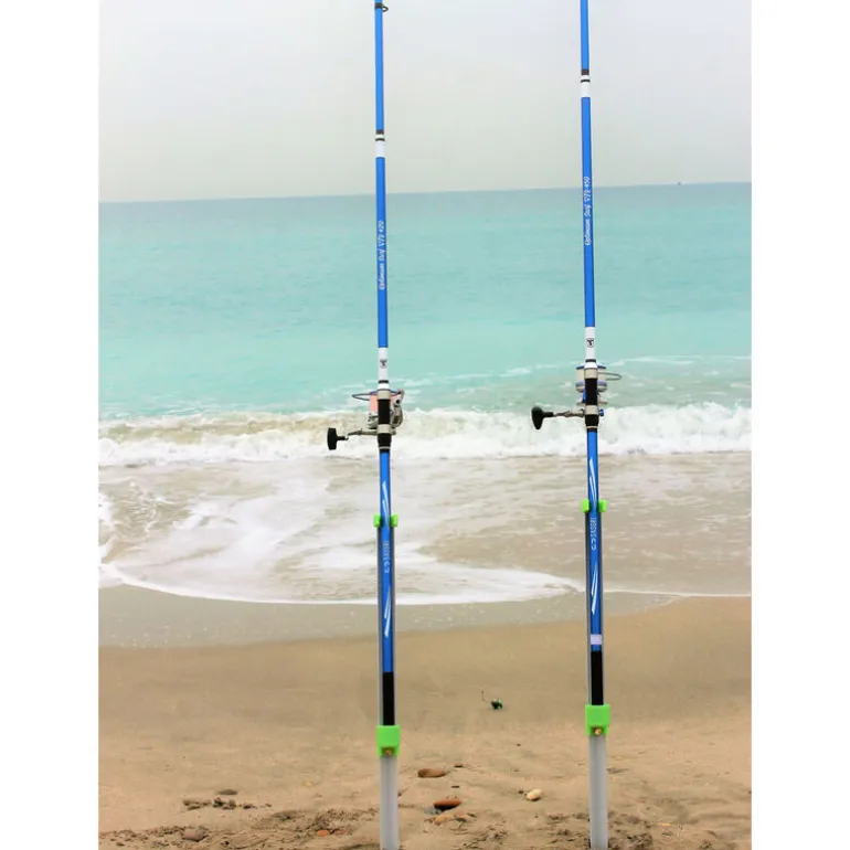 Pack 2 cannes optimum surf 4.20m + 2 moulinets x3 9000 sw