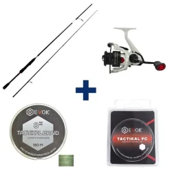 Pack Canne Evok Prediction 2.08m, 7-28g + Moulinet Prediction 2500Fd + Tresse + Fluorocarbone