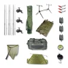Pack Carpe Complet 3 Combos + Detecteurs + Rod pod + Epuisette + Tapis + Peson + Sac de pesée + Carryall + Nylon