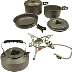 Pack Cooking Logistik Lite Stove + Logistik Kettle + Logistik Cookware set