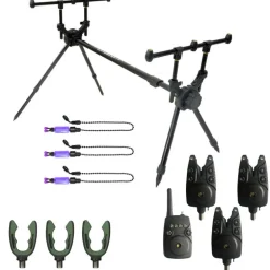 Pack mack2 rod pod falcon 3 rod + détecteurs + supports arrières + indicateurs