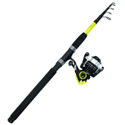 Pack Prêt à Pêcher Sandre Bzone Striker Telespin 240MH 10-40g + Moulinet + Nylon + Leurres + Boites