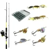 Pack Prêt à Pêcher Truite Bzone Striker 180L 3-10g + Moulinet + Nylon + Leurres + Boites