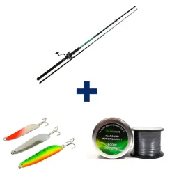 Pack Tank Heavy Spin + Monofilament + Leurre