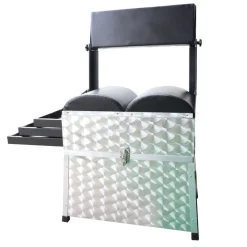 Panier de pêche au coup team france alu large 3 tiroirs avec dossier