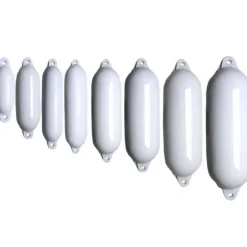 Pare-battage Eco Fender 5 - 2 yeux - ø22x72cm - blanc