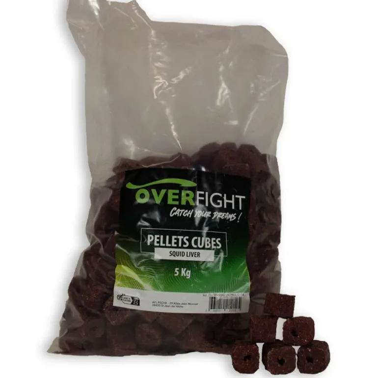 Pellets Overfight Squid Liver Pellets Cube 5kg