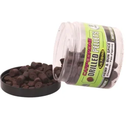 Pellets percés FunFishing Drilled Pellets 8mm (pot de 80g) chénevis/pan d'épices