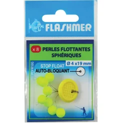 Perles flottantes sphériques flashmer stop float 7,5mm