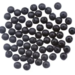 Perles molles noires flashmer pour montage coulissant daurade