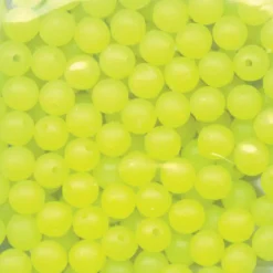 Perles rondes de montage mer flashmer perle balais fluo (x50)