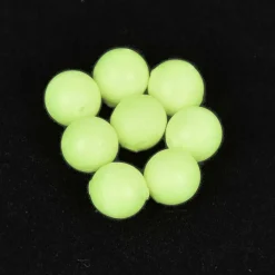 Perles rondes flottantes Sunset PHOSPHO VERT (X20)