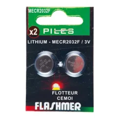 Pile au Lithium Flashmer CR2032 - 3 Volts (x2)