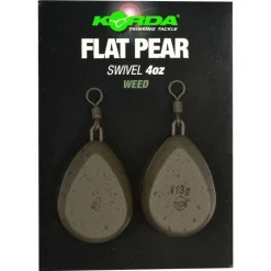 Plomb à émerillon korda flat pear swivel (x2)