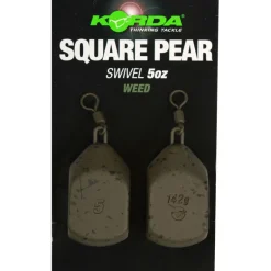 Plomb à émerillon korda square pear swivel (x2)