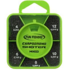 Plombs fil droit fendus coup fun fishing shoter box mixed n°4-6-8-10-12