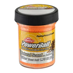 Pâte à truite berkley powerbait natural glitter trout bait aniseed orange