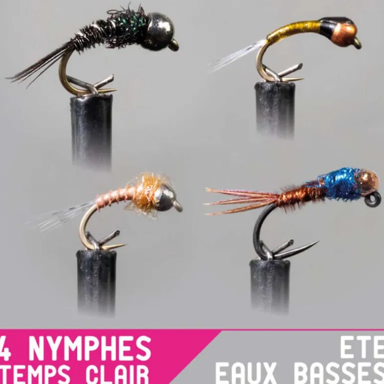 Set Nymphe Garbolino x4 - été / eaux basses / temps clair