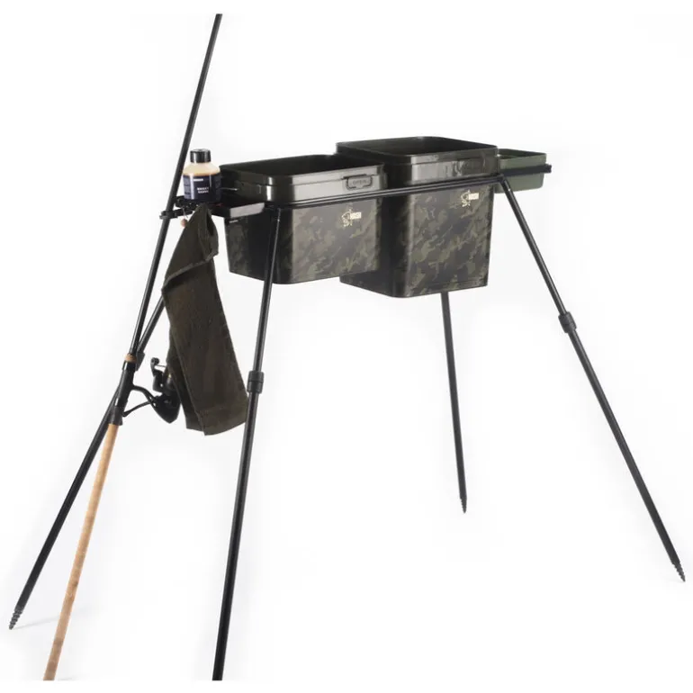 Support seau nash double spod station