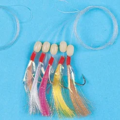 Train de plumes mer flashmer leurre a bar couleur