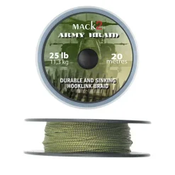 Tresse à bas de ligne carpe mack2 army braid durable and sinking hooklink braid