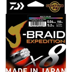 Tresse Daiwa J-Braid Exp X8 Multicolore - 300m