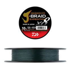 Tresse Daiwa J-Braid Expedition x8 150m Dark Green
