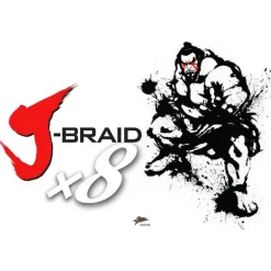 Tresse Daiwa J-Braid x8 Multi-Color 300m