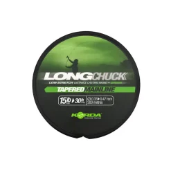 Tresse Korda LongChuck Tapered verte 15-30lb/0.33-0.47mm