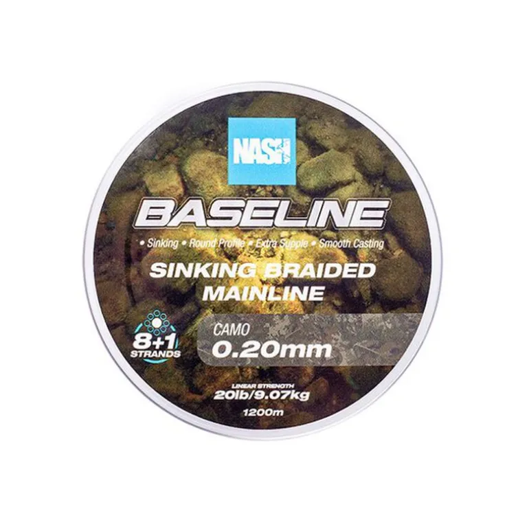 Tresse Nash Baseline Sinking Braid Camo 600m
