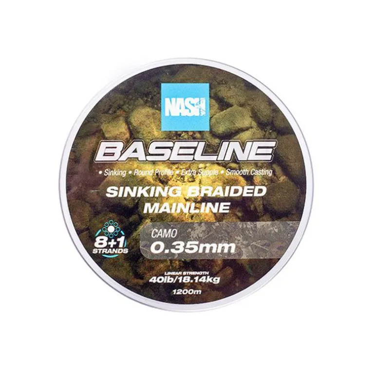 Tresse Nash Baseline Sinking Braid Camo 600m