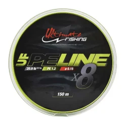 Tresse Ultimate Fishing UF PE LINE X8 CHARTREUSE 150m