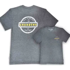 T-shirt Grundens Rope Knot SS T-shirt Heather Charcoal