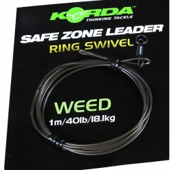 Tête de ligne carpe korda safe zone leader ring swivel 40lb 18.1kg
