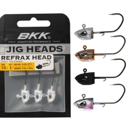 Tête Plombée BKK Refrax Jig 5.3g taille #3/0 (x3)