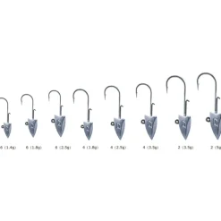 Têtes Plombées BKK Silent Chaser - Prisma Darting LRF Taille 2/0