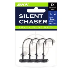 Têtes Plombées Ned Rig BKK Silent Chaser Draggin'Ned H1/0 (x4)