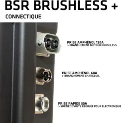 Valise BSR BRUSHLESS+ LifePO4 Gen3 24V/100Ah + chargeur étanche 10A